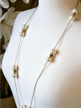 J.Crew Pearl Cluster Necklace (36”)